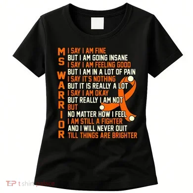 MS Warrior Multiple Sclerosis Awareness Graphic Women's T-Shirt
