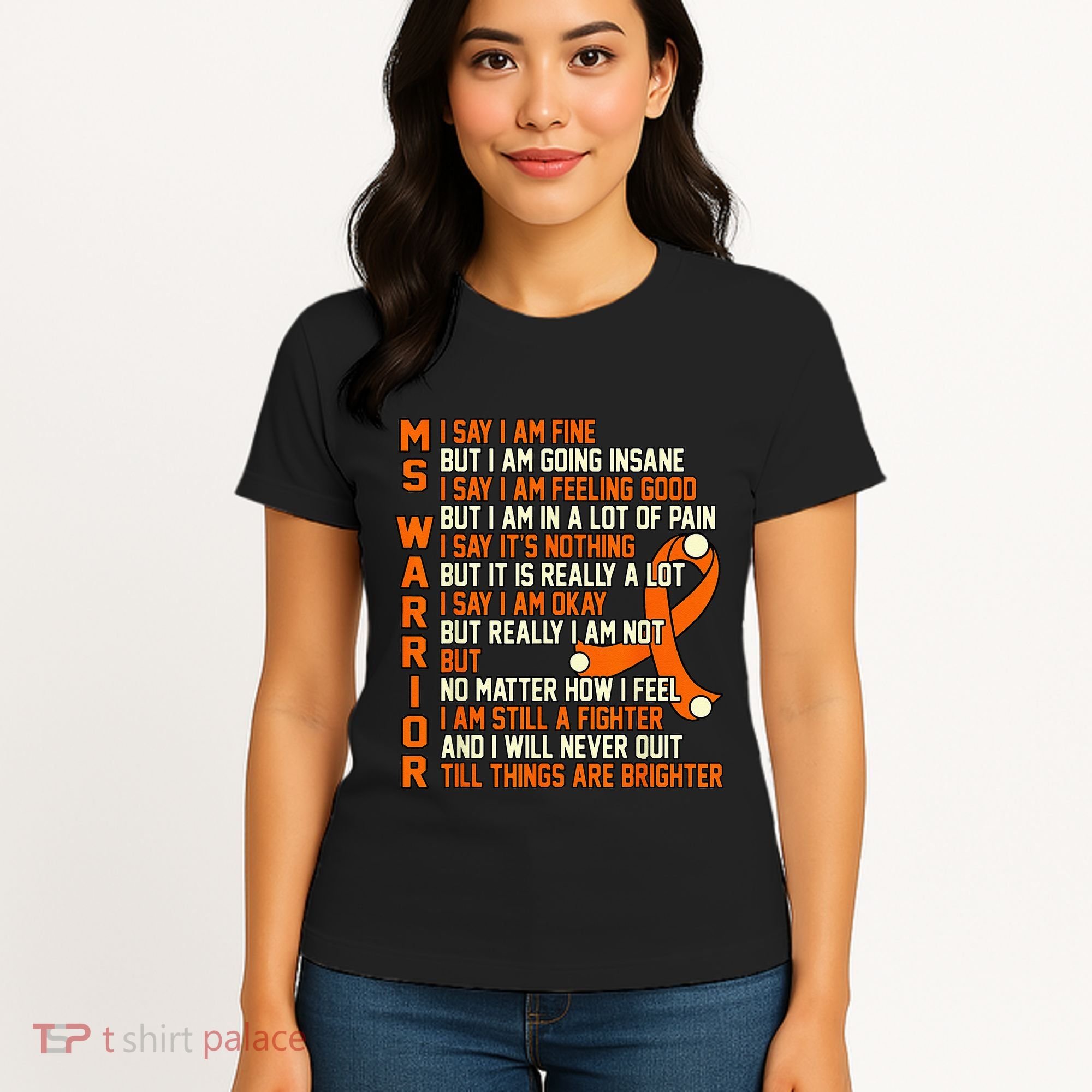 MS Warrior Multiple Sclerosis Awareness Graphic Women's T-Shirt
