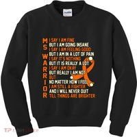 MS Warrior Multiple Sclerosis Awareness Graphic Kids Sweatshirt thumb 0