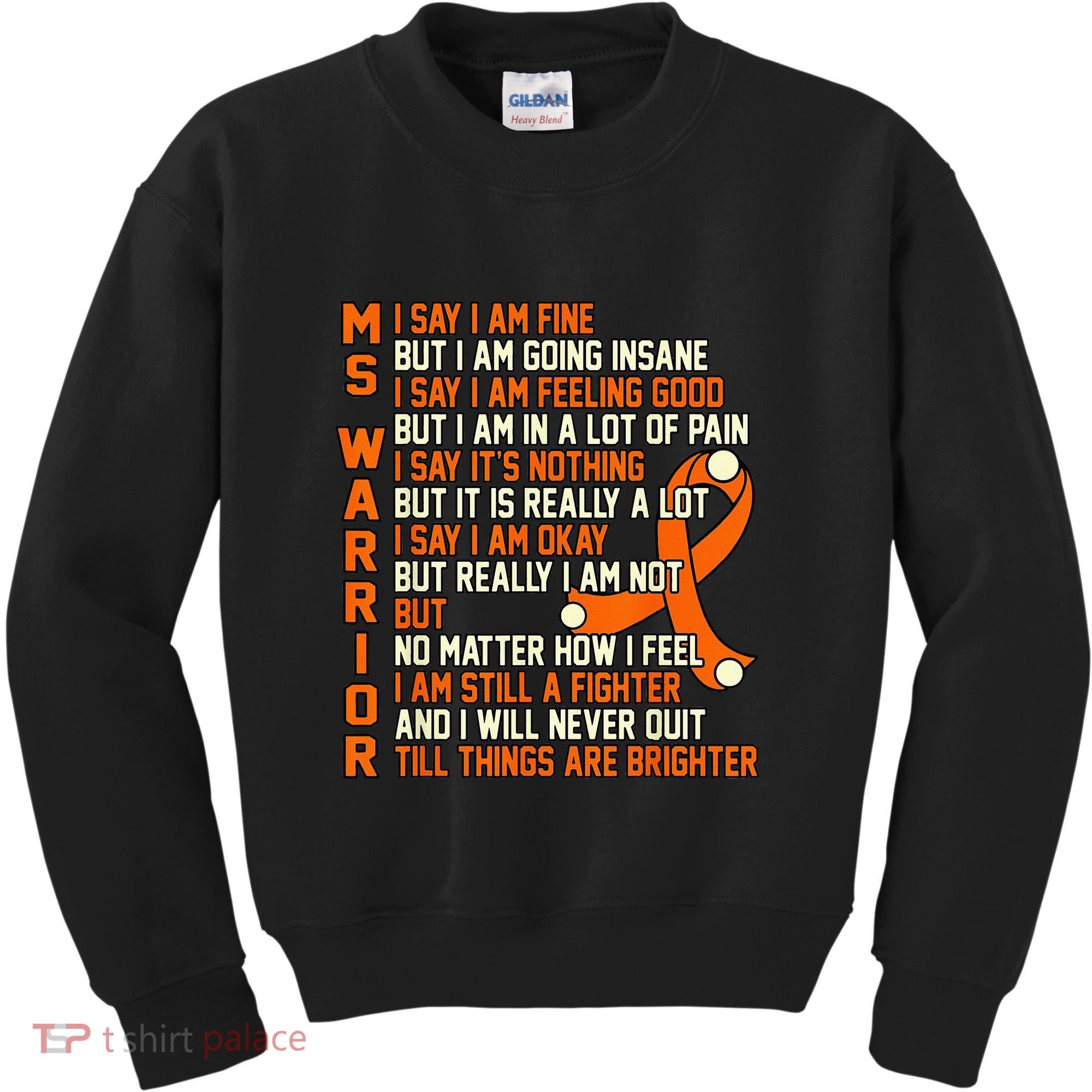 MS Warrior Multiple Sclerosis Awareness Graphic Kids Sweatshirt