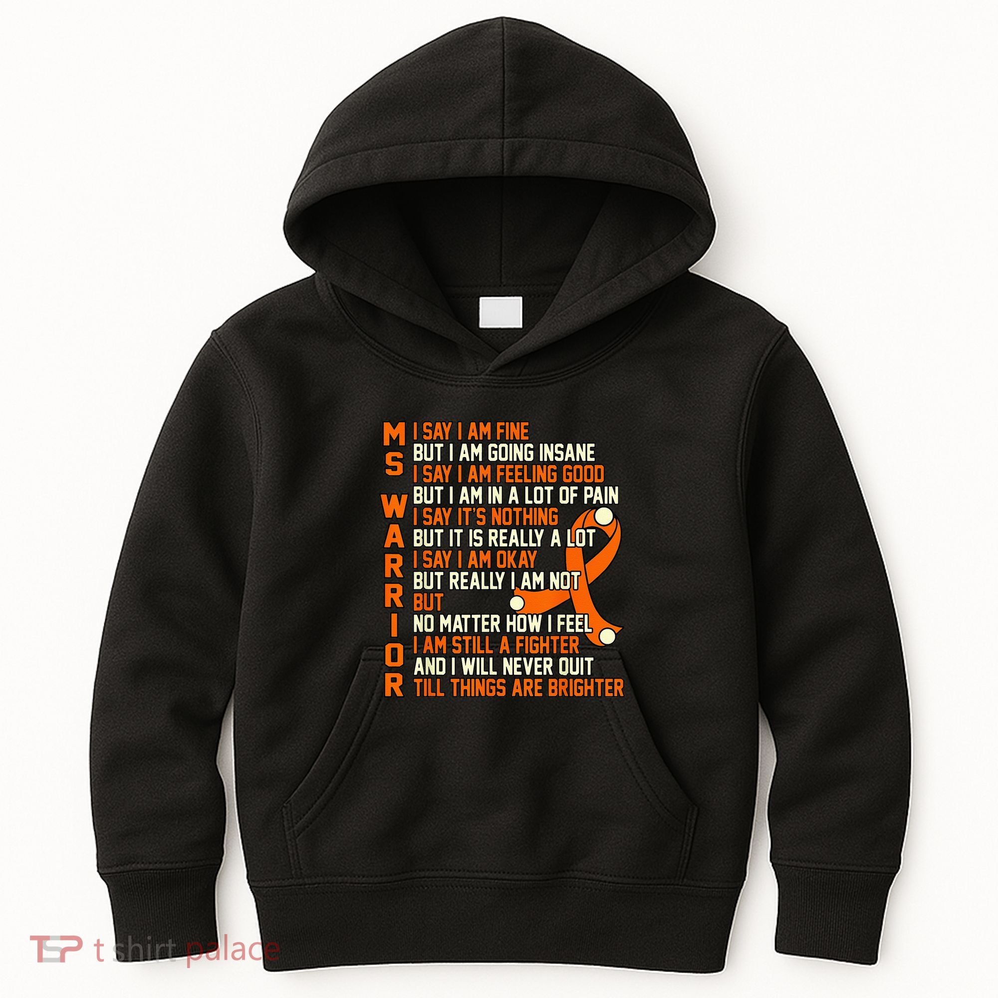 MS Warrior Multiple Sclerosis Awareness Graphic Kids Hoodie