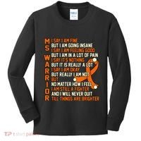 MS Warrior Multiple Sclerosis Awareness Graphic Kids Long Sleeve Shirt thumb 0