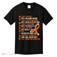 MS Warrior Multiple Sclerosis Awareness Graphic Kids T-Shirt thumb 0