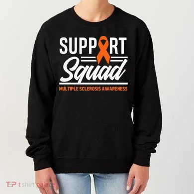 Ms Warrior Ms Support Squad Multiple Sclerosis Awareness Women's Sweatshirt