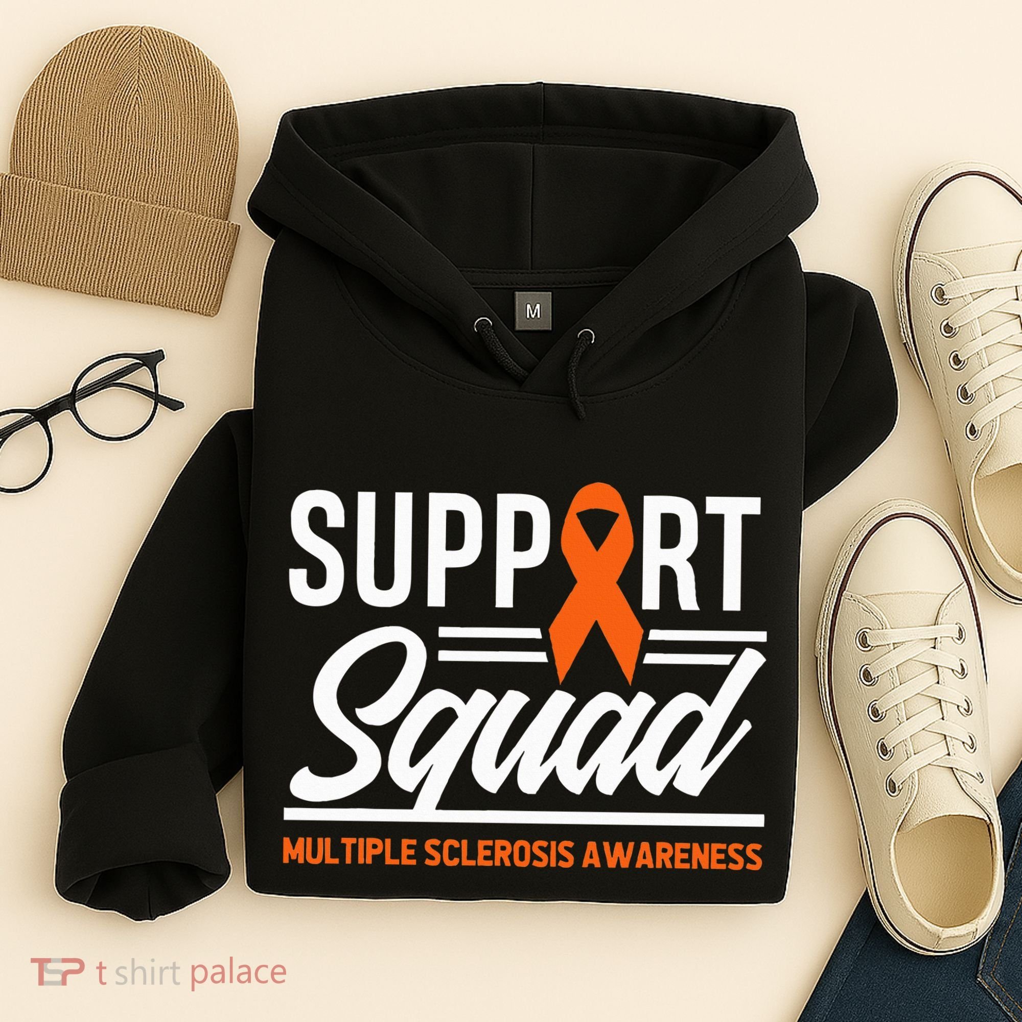 Ms Warrior Ms Support Squad Multiple Sclerosis Awareness Hoodie