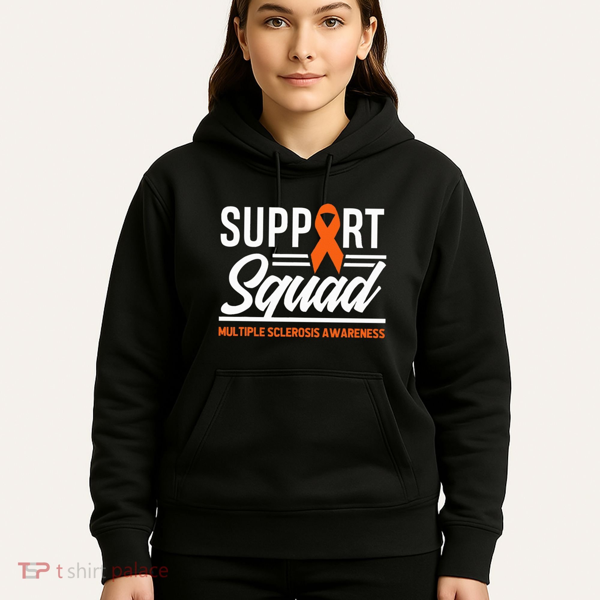 Ms Warrior Ms Support Squad Multiple Sclerosis Awareness Hoodie