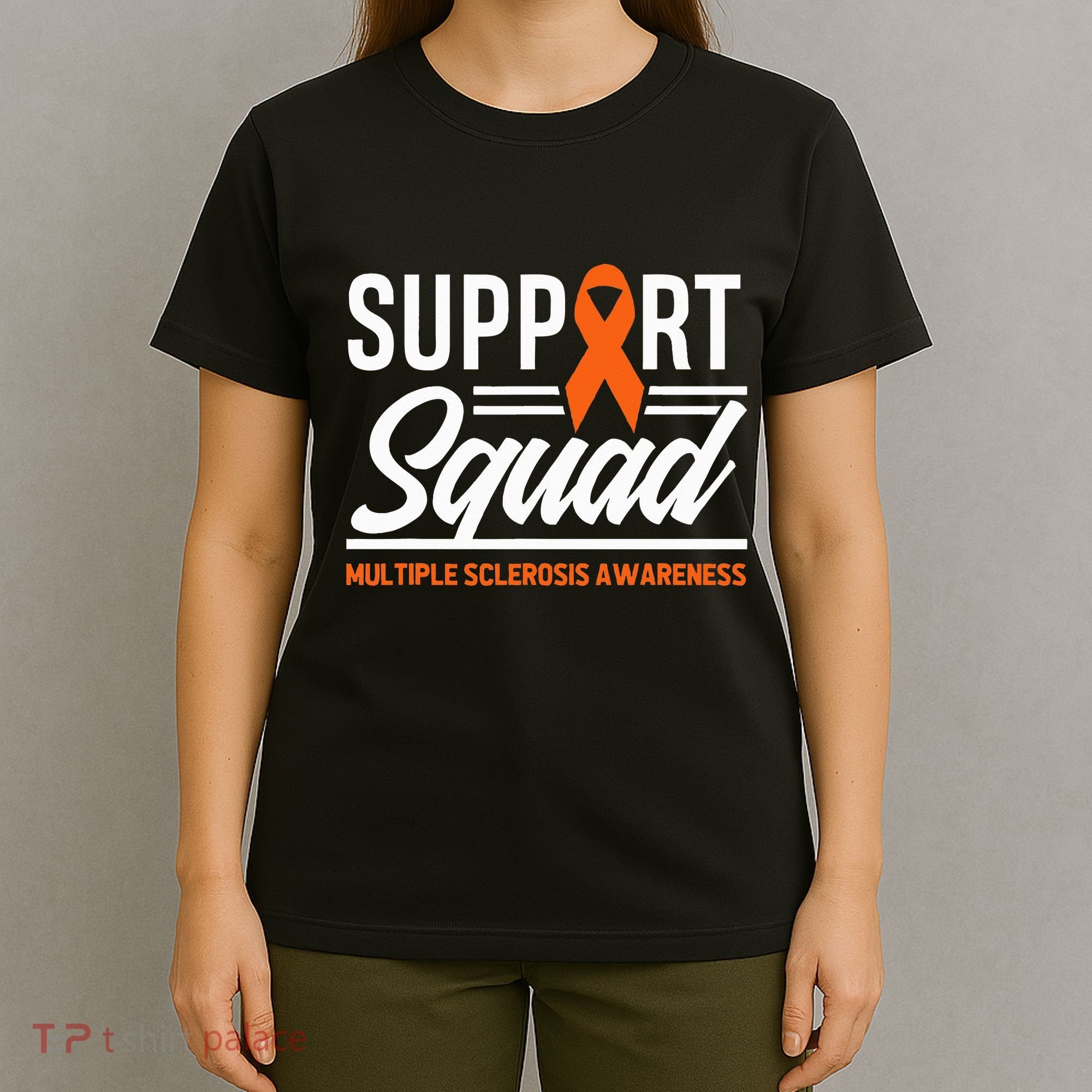 Ms Warrior Ms Support Squad Multiple Sclerosis Awareness T-Shirt
