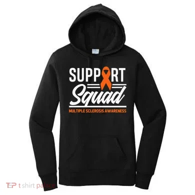 Ms Warrior Ms Support Squad Multiple Sclerosis Awareness Women's Hoodie