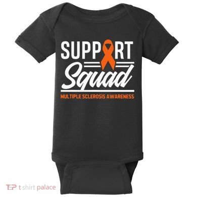 Ms Warrior Ms Support Squad Multiple Sclerosis Awareness Baby Bodysuit