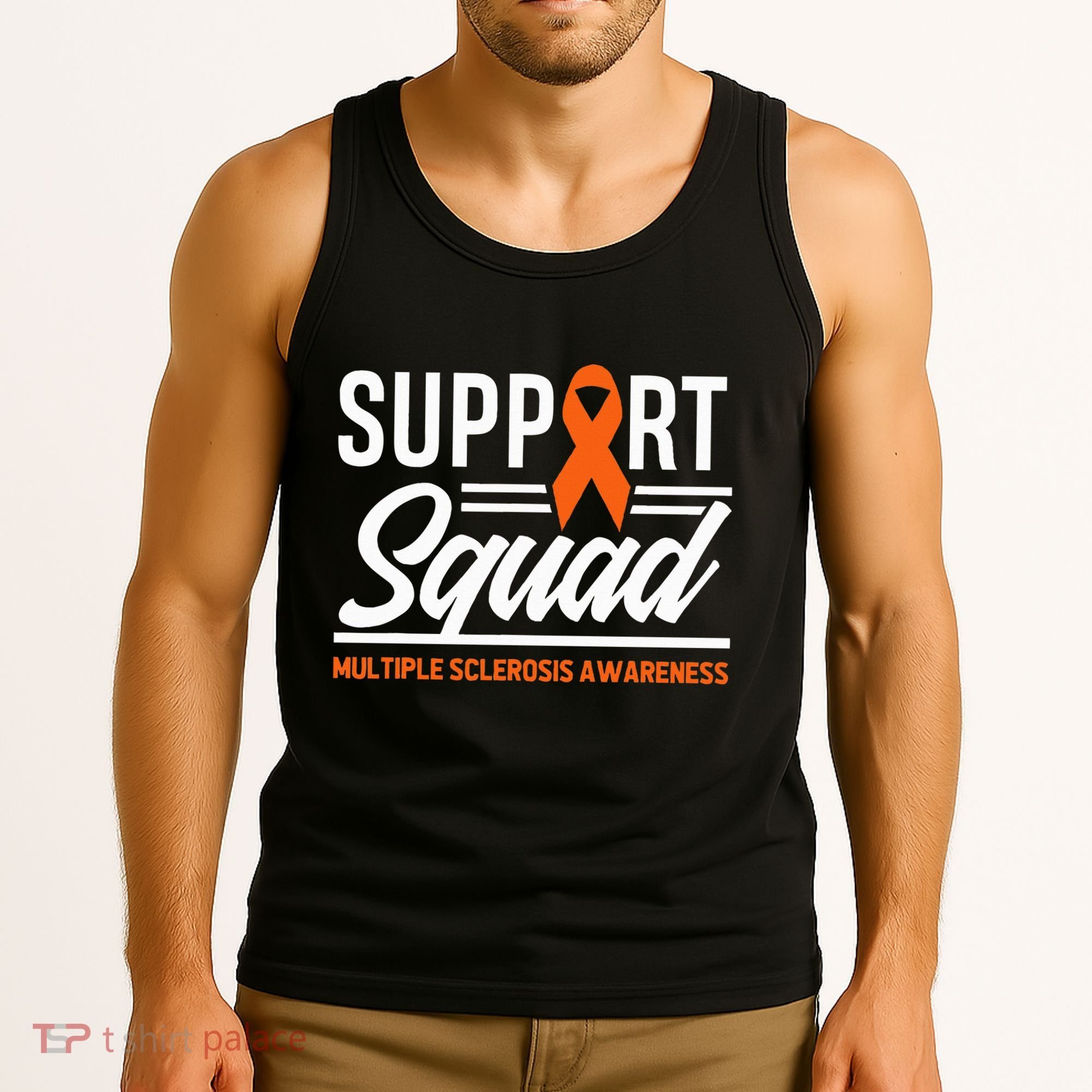 Ms Warrior Ms Support Squad Multiple Sclerosis Awareness Tank Top