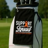 Ms Warrior Ms Support Squad Multiple Sclerosis Awareness Golf Towel thumb 2