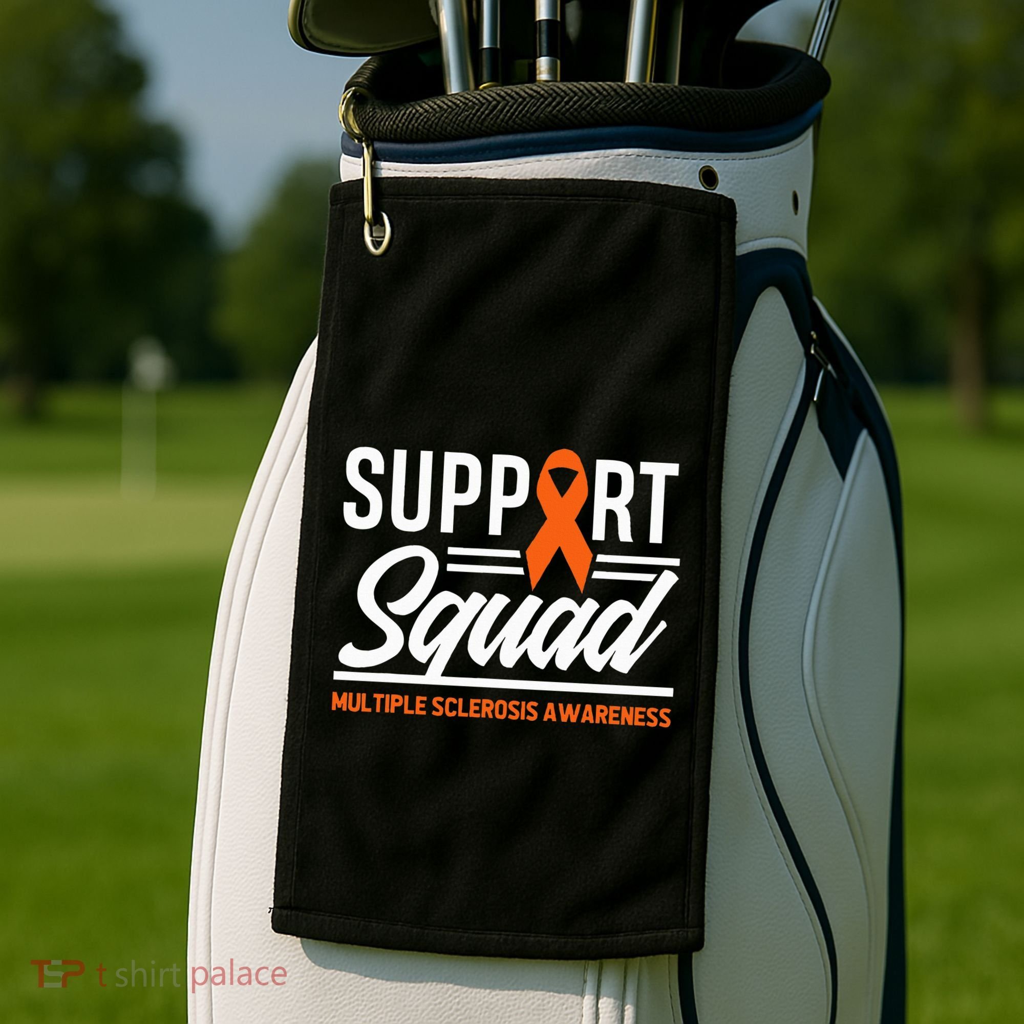 Ms Warrior Ms Support Squad Multiple Sclerosis Awareness Golf Towel