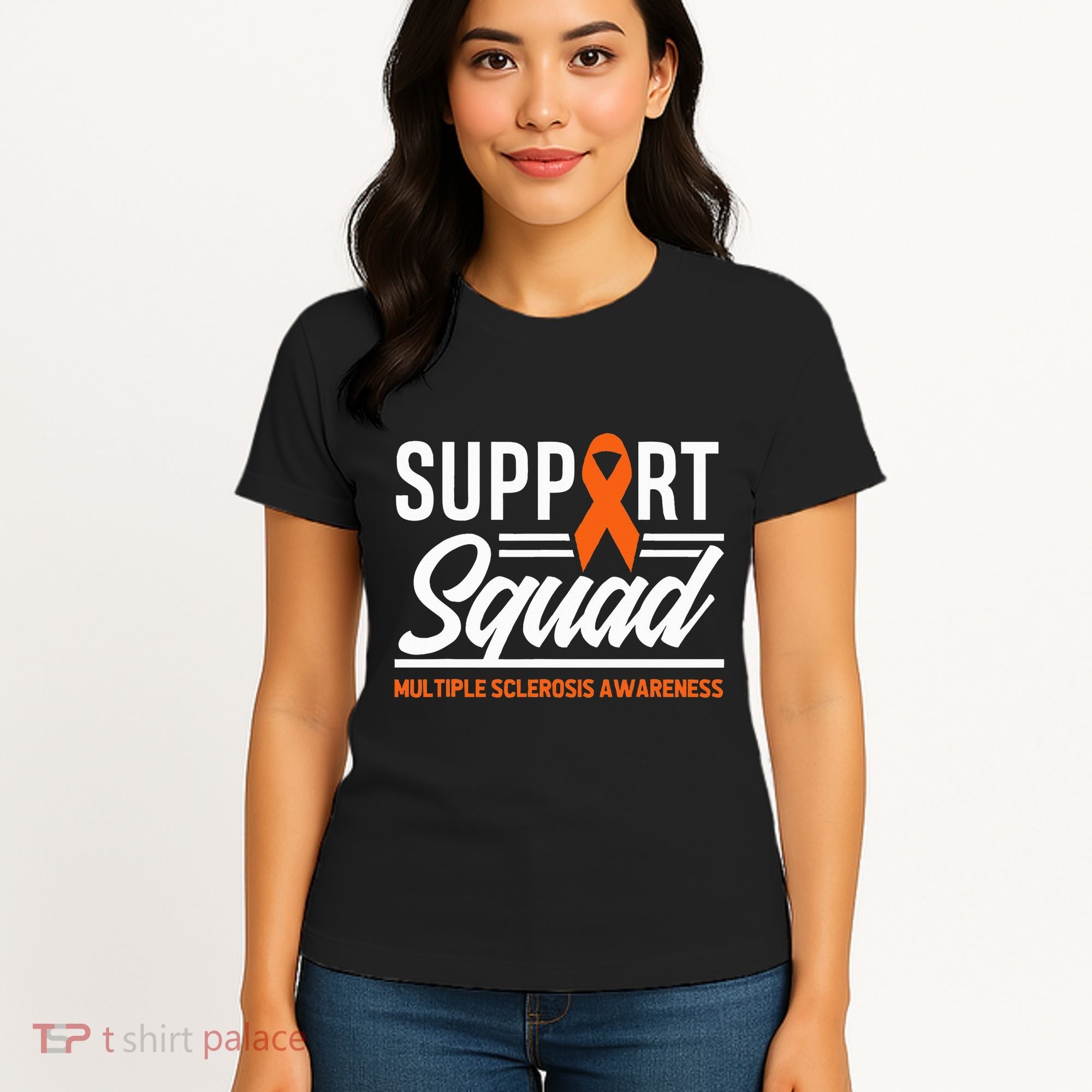 Ms Warrior Ms Support Squad Multiple Sclerosis Awareness Women's T-Shirt