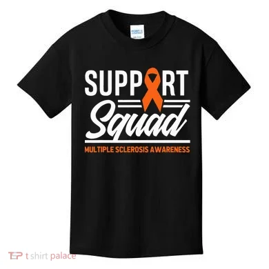 Ms Warrior Ms Support Squad Multiple Sclerosis Awareness Kids T-Shirt