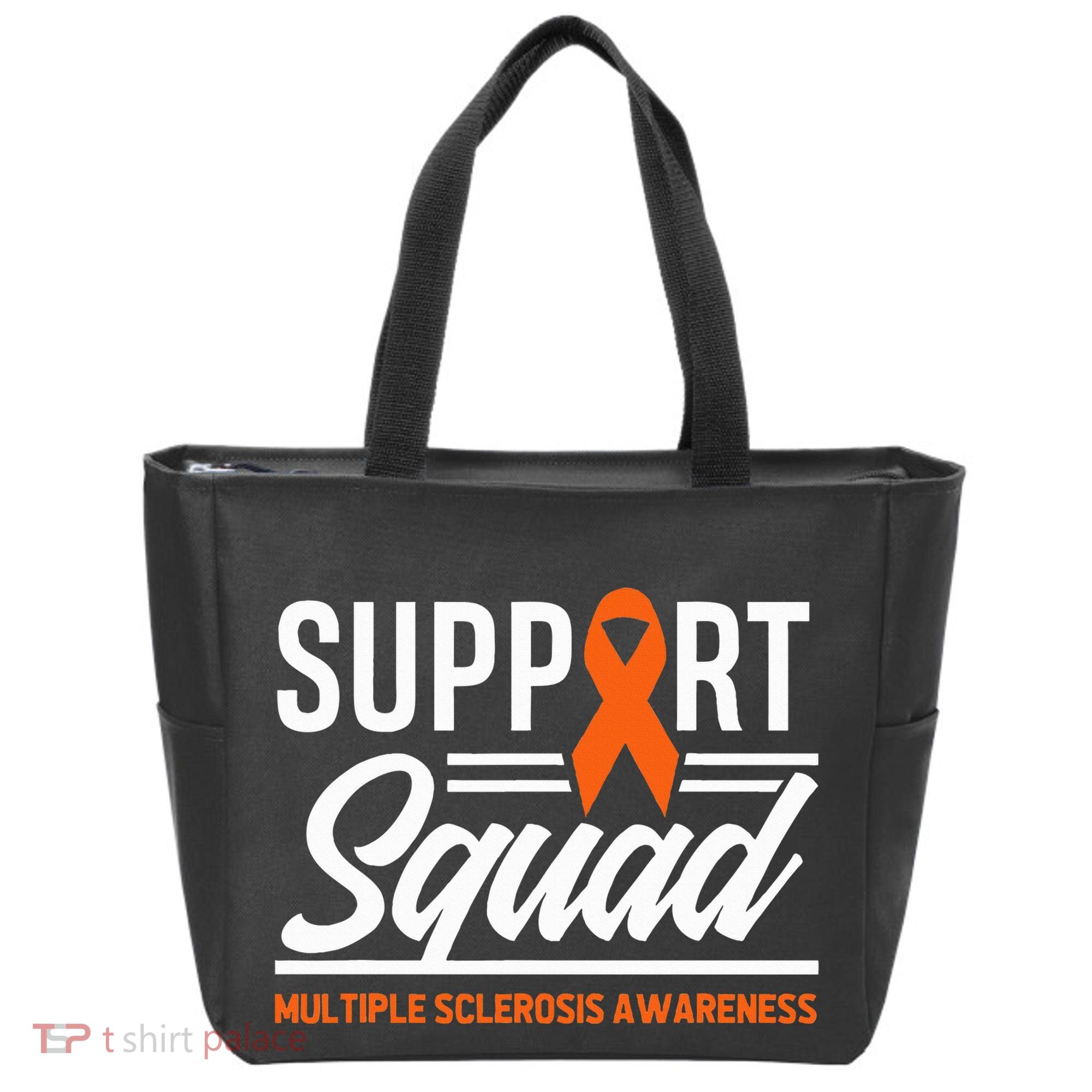 Ms Warrior Ms Support Squad Multiple Sclerosis Awareness Tote Bag