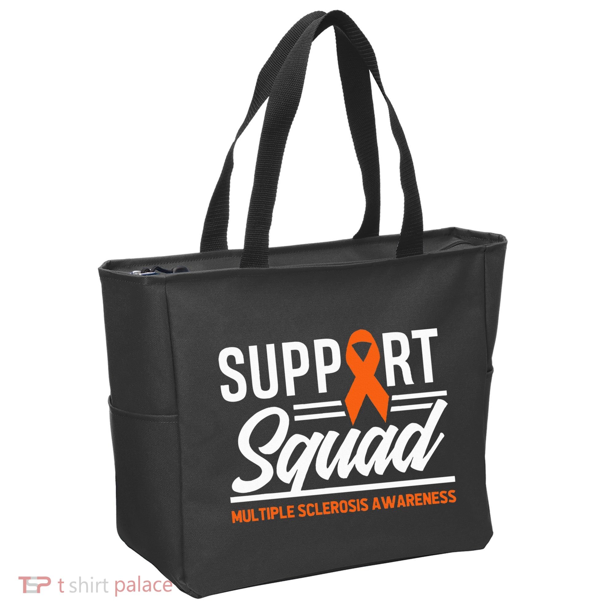 Ms Warrior Ms Support Squad Multiple Sclerosis Awareness Tote Bag