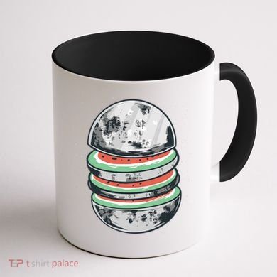 Moon Watermelon Coffee Mug back