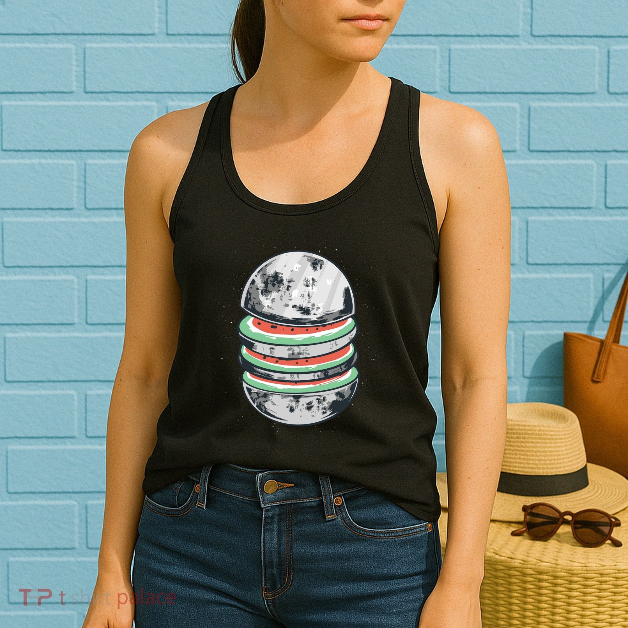 Moon Watermelon Women's Tank Top