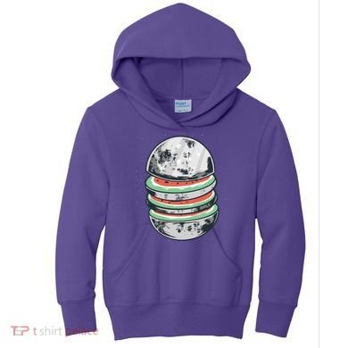 Moon Watermelon Kids Hoodie