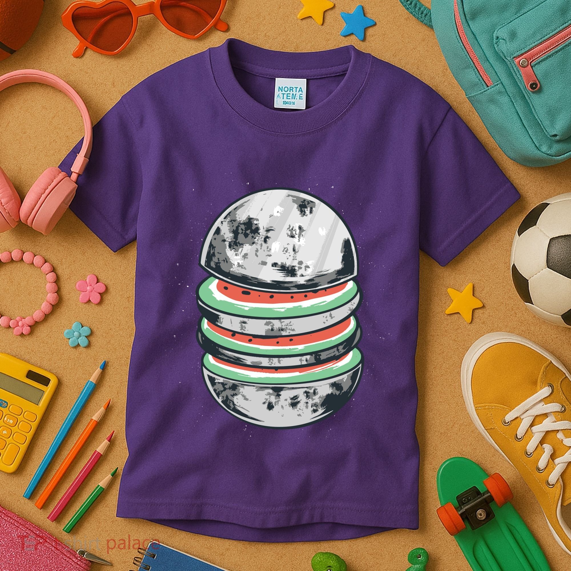 Moon Watermelon Kids T-Shirt