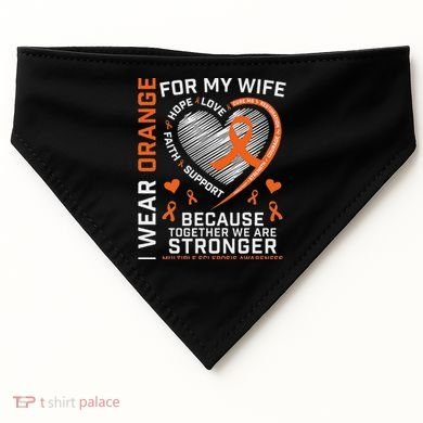 Ms Wife Multiple Sclerosis Ms Awareness USA-Made Doggie Bandana