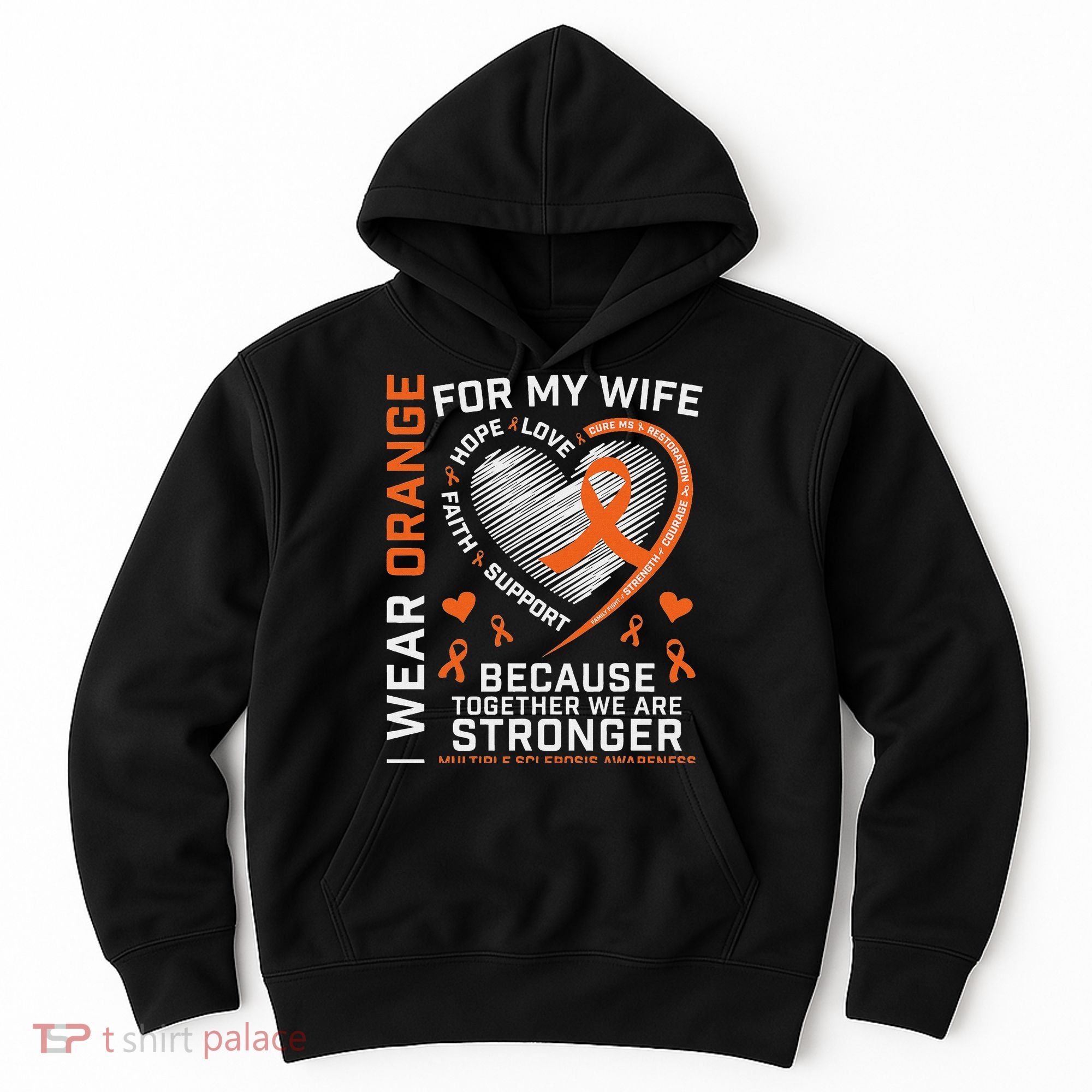 Ms Wife Multiple Sclerosis Ms Awareness Hoodie