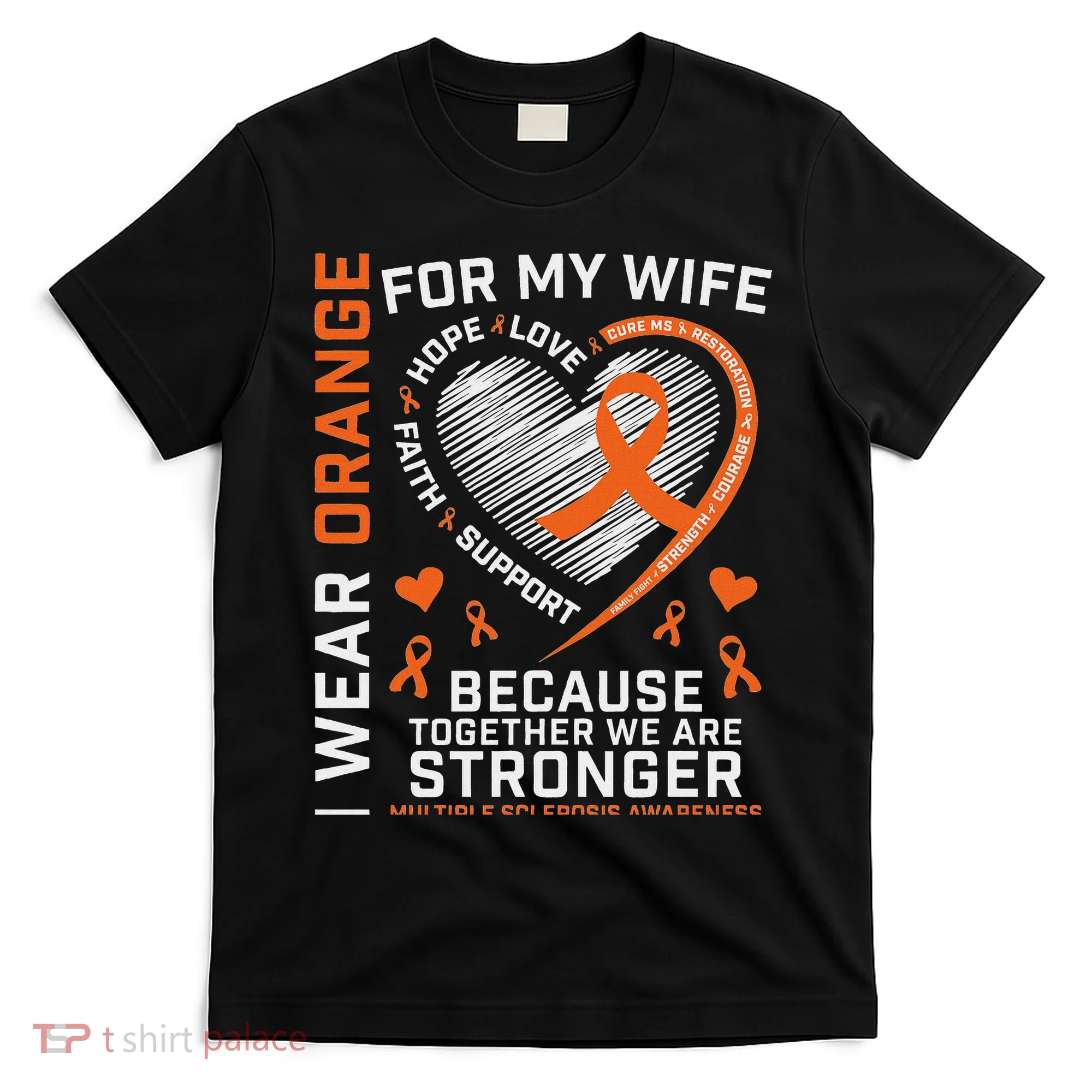 Ms Wife Multiple Sclerosis Ms Awareness T-Shirt