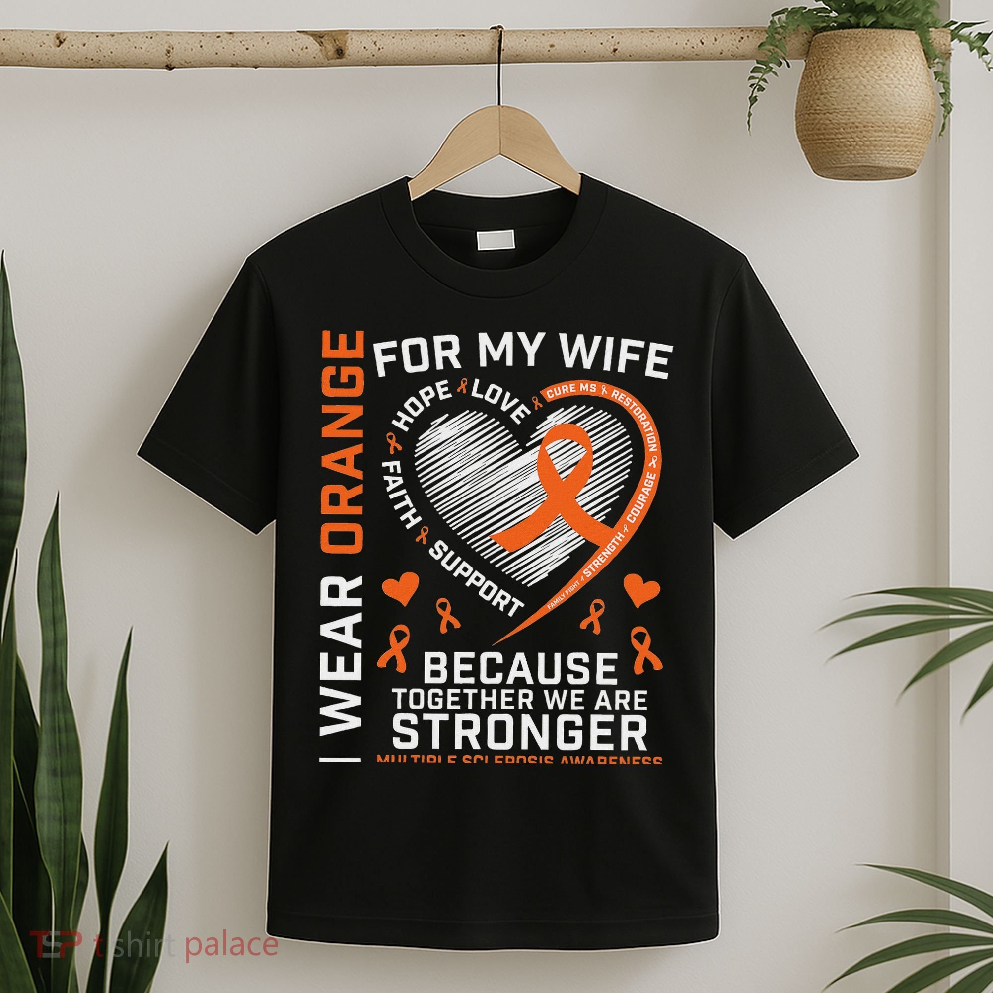 Ms Wife Multiple Sclerosis Ms Awareness T-Shirt