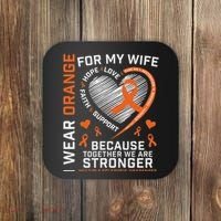Ms Wife Multiple Sclerosis Ms Awareness Coaster thumb 0
