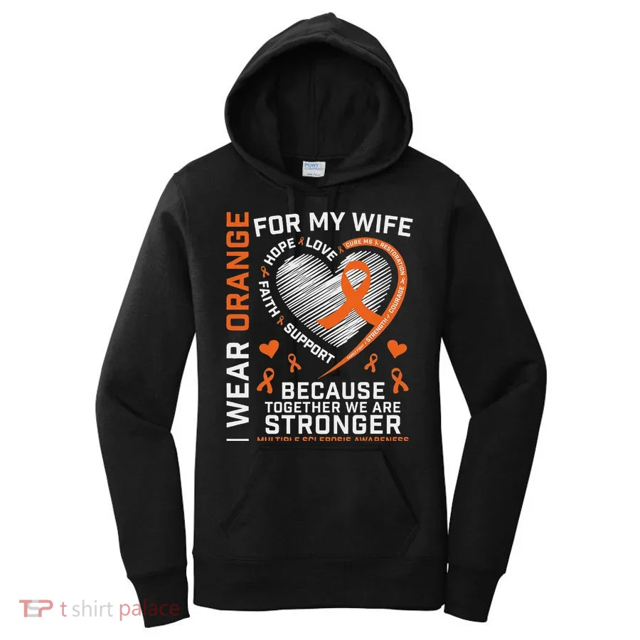 Ms Wife Multiple Sclerosis Ms Awareness Women's Hoodie