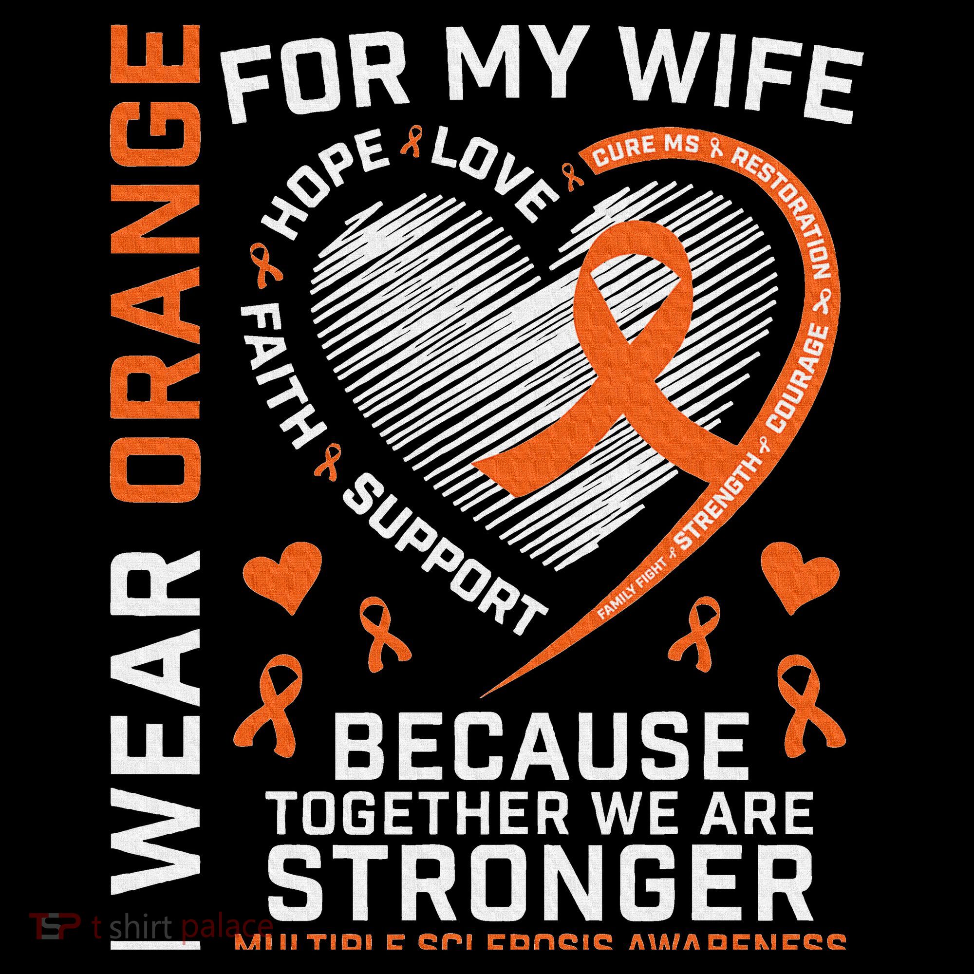Ms Wife Multiple Sclerosis Ms Awareness Ornament
