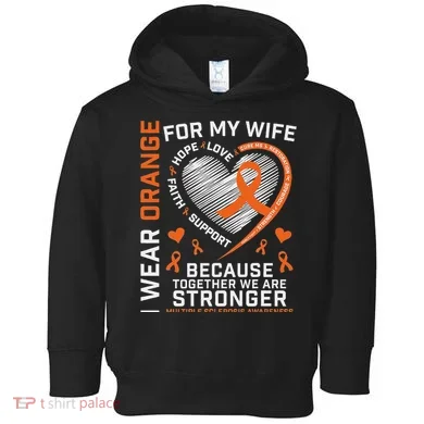 Ms Wife Multiple Sclerosis Ms Awareness Toddler Hoodie