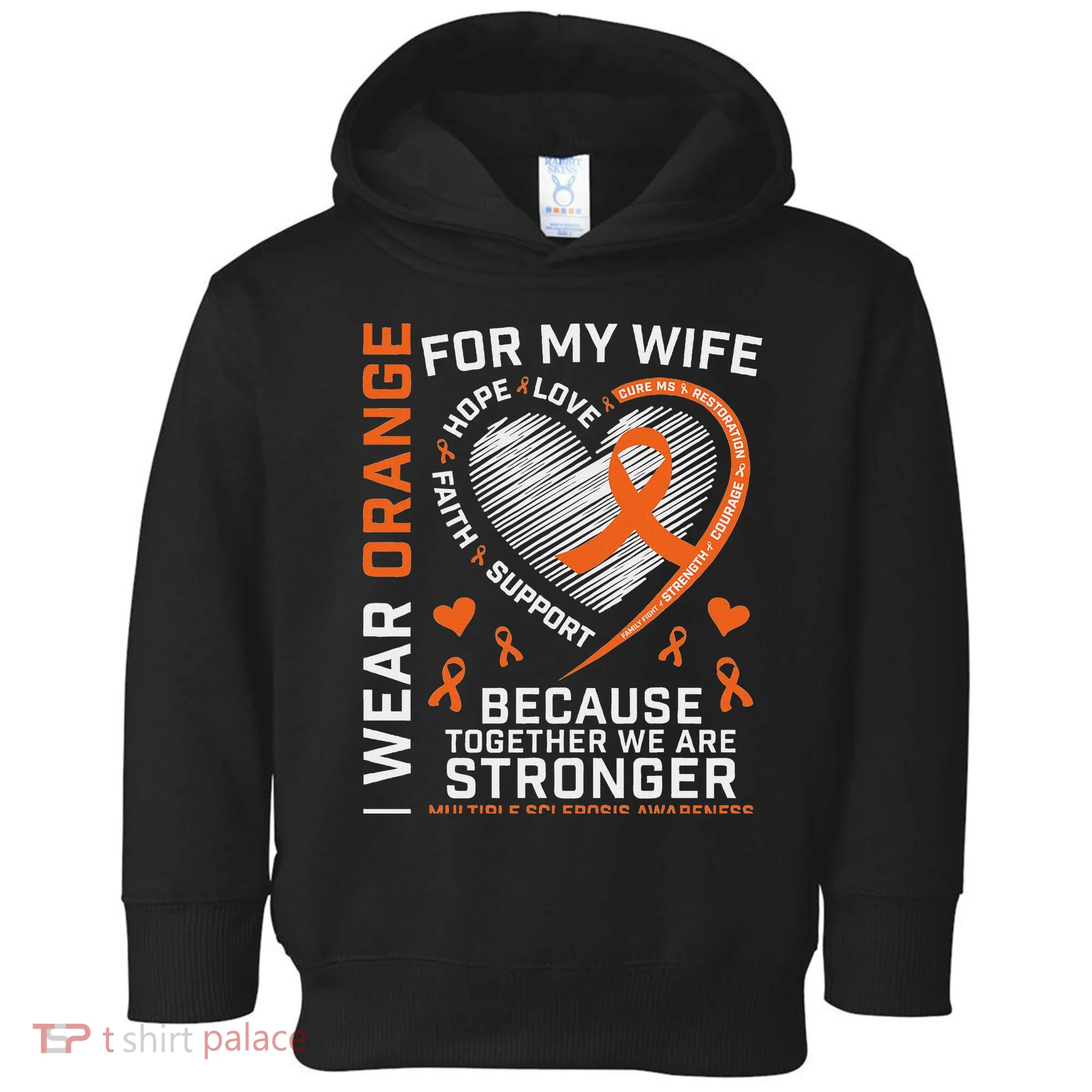 Ms Wife Multiple Sclerosis Ms Awareness Toddler Hoodie