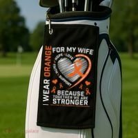 Ms Wife Multiple Sclerosis Ms Awareness Golf Towel thumb 2