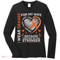 Ms Wife Multiple Sclerosis Ms Awareness Women's Long Sleeve Shirt thumb 0