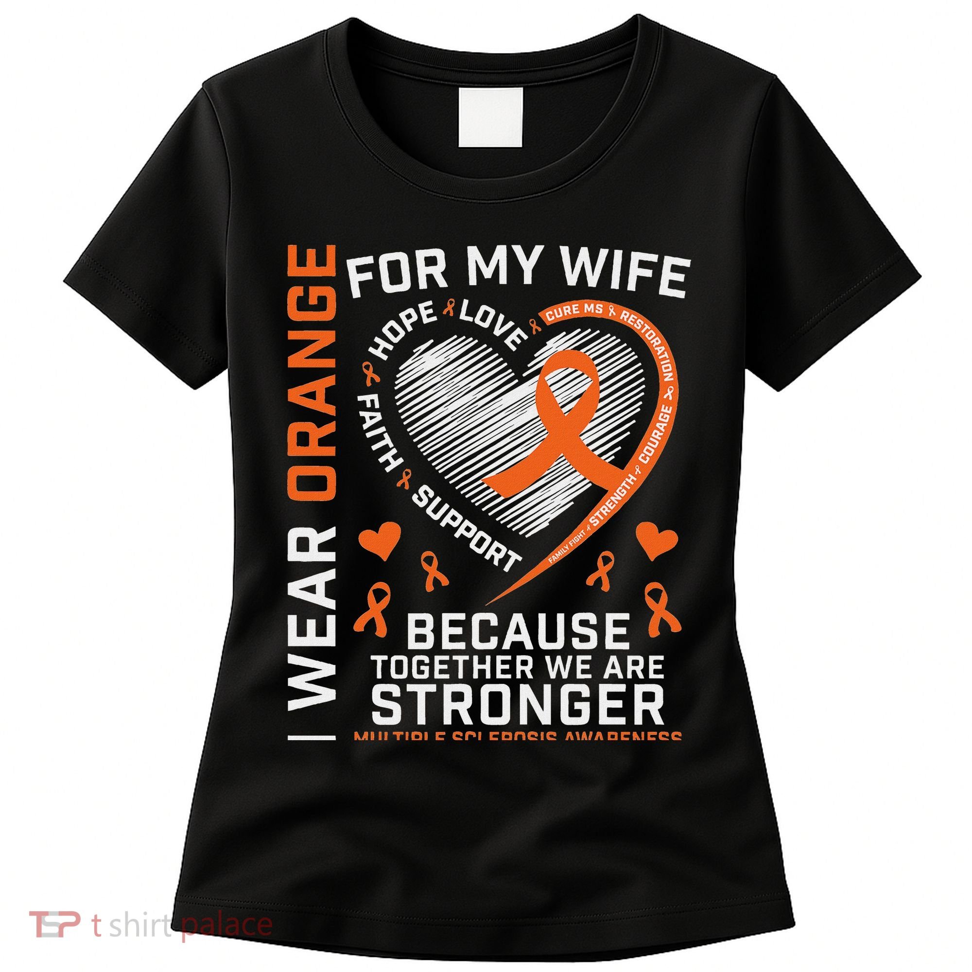 Ms Wife Multiple Sclerosis Ms Awareness Women's T-Shirt