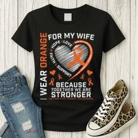 Ms Wife Multiple Sclerosis Ms Awareness Women's T-Shirt thumb 3