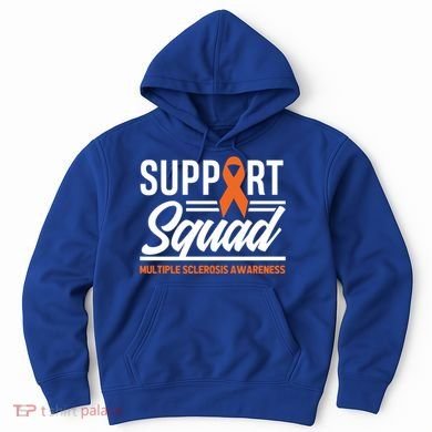 Ms Warrior Ms Support Squad Multiple Sclerosis Awareness Cute Gift Hoodie