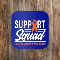 Ms Warrior Ms Support Squad Multiple Sclerosis Awareness Cute Gift Coaster thumb 0