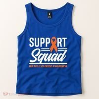 Ms Warrior Ms Support Squad Multiple Sclerosis Awareness Cute Gift Tank Top thumb 2