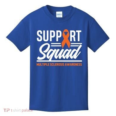 Ms Warrior Ms Support Squad Multiple Sclerosis Awareness Cute Gift Kids T-Shirt