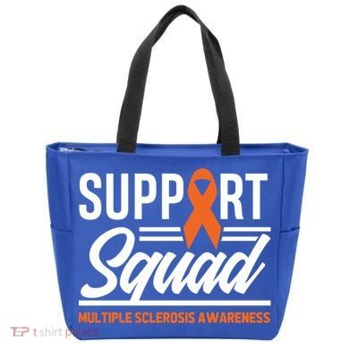 Ms Warrior Ms Support Squad Multiple Sclerosis Awareness Cute Gift Tote Bag