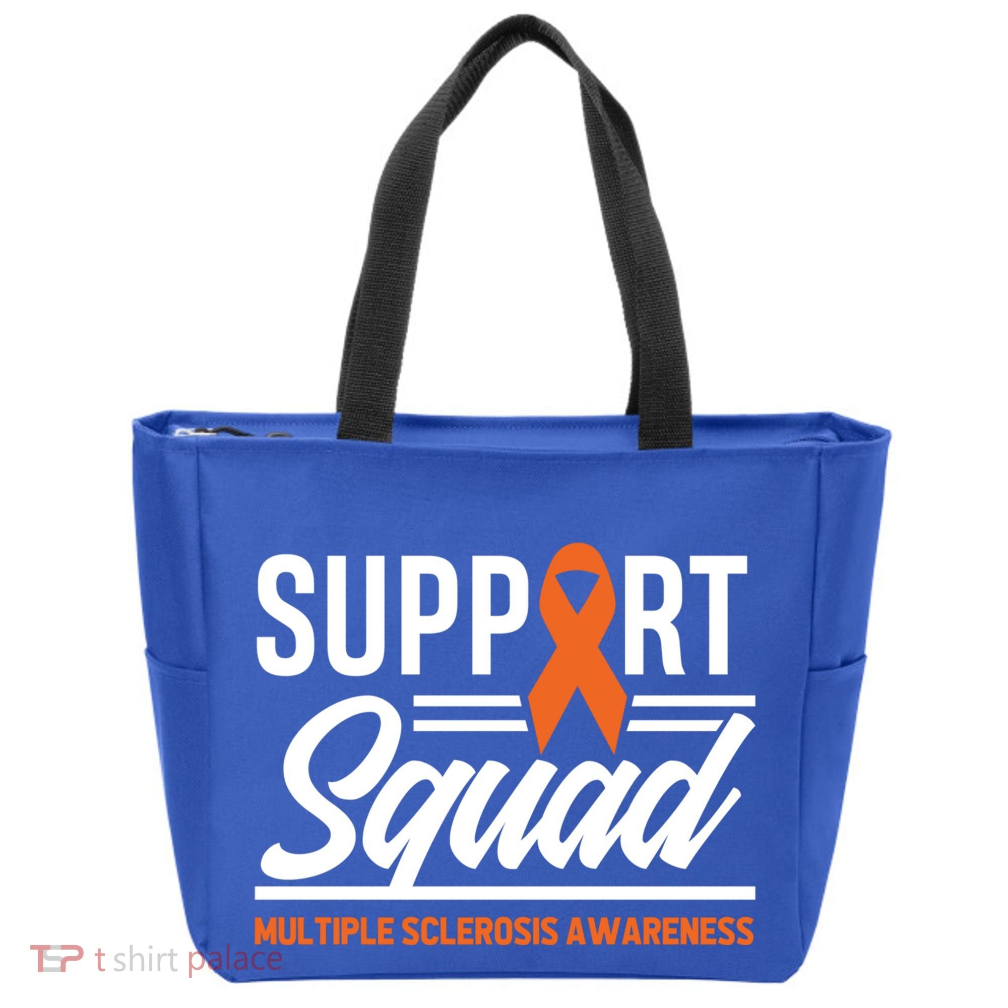 Ms Warrior Ms Support Squad Multiple Sclerosis Awareness Cute Gift Tote Bag
