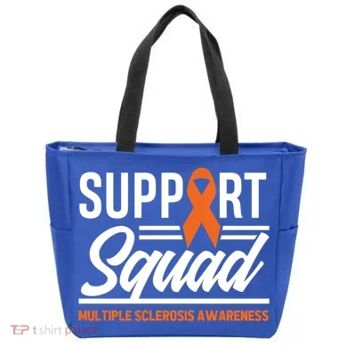 Ms Warrior Ms Support Squad Multiple Sclerosis Awareness Cute Gift Tote Bag