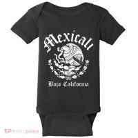 Mexicali With Mexican Emblem Mexicali Baby Bodysuit thumb 0