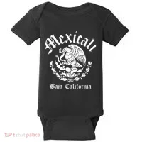 Mexicali With Mexican Emblem Mexicali Baby Bodysuit thumb 0