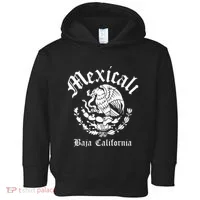 Mexicali With Mexican Emblem Mexicali Toddler Hoodie thumb 0