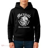 Mexicali With Mexican Emblem Mexicali Kids Hoodie thumb 4