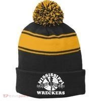 Mississippi Wreckers Stripe Pom Pom Beanie thumb 0