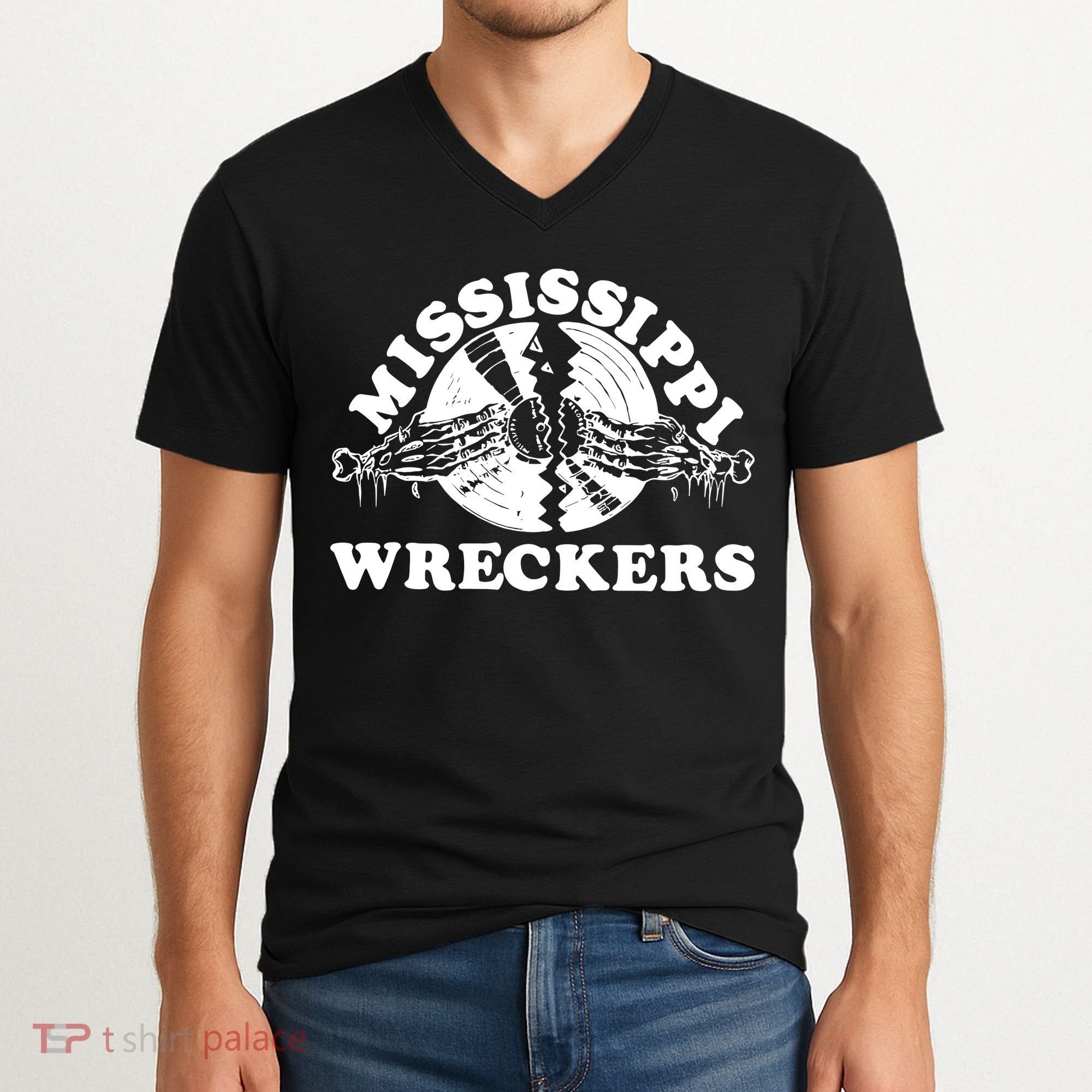 Mississippi Wreckers V-Neck T-Shirt